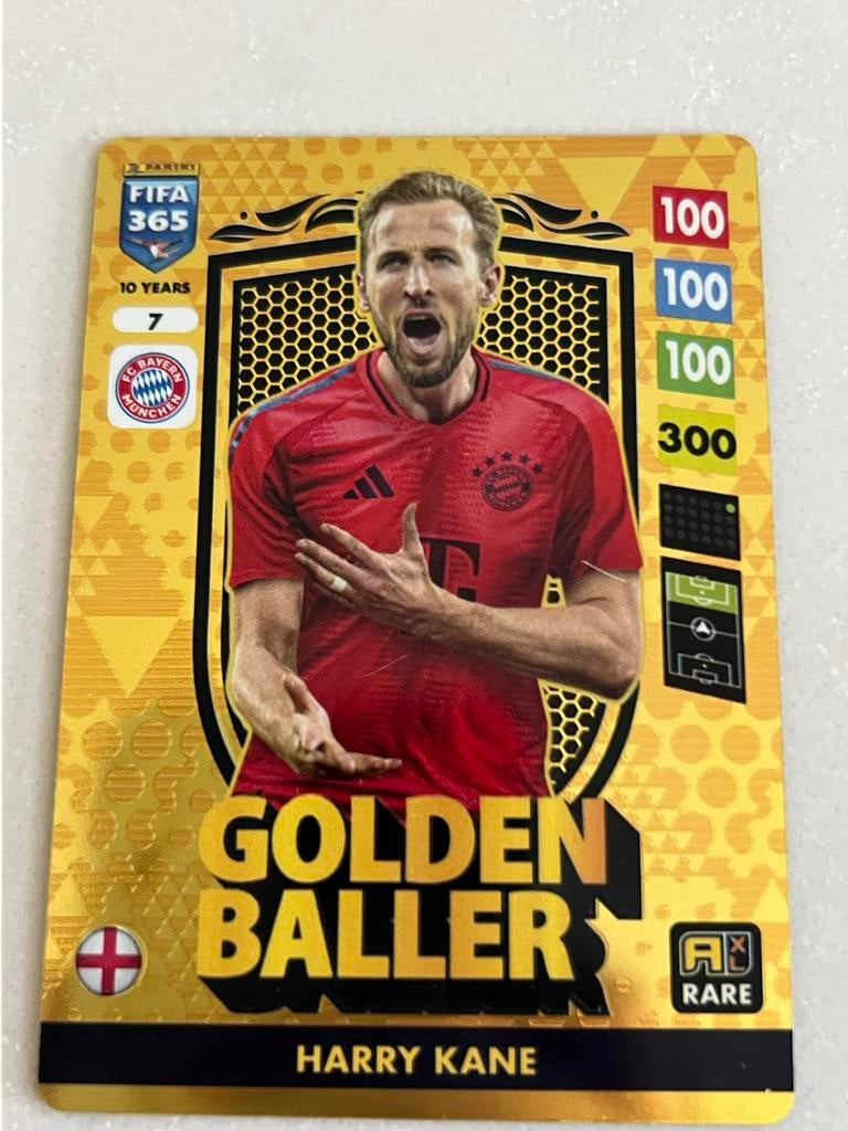 Harry Kane Golden Baller FIFA 365 Adrenalyn XL 2025 Kaart, Ophalen of Verzenden, Zo goed als nieuw, Buitenlandse clubs, Spelerskaart