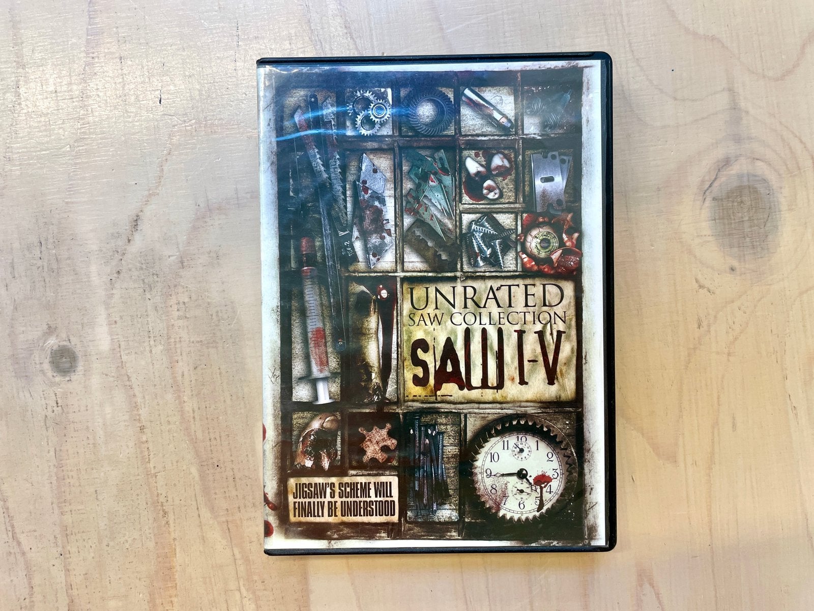 Saw I-V Unrated Collection DVD (krasvrij, met NL), Engels, Vanaf 16 jaar, Ophalen of Verzenden, Zo goed als nieuw