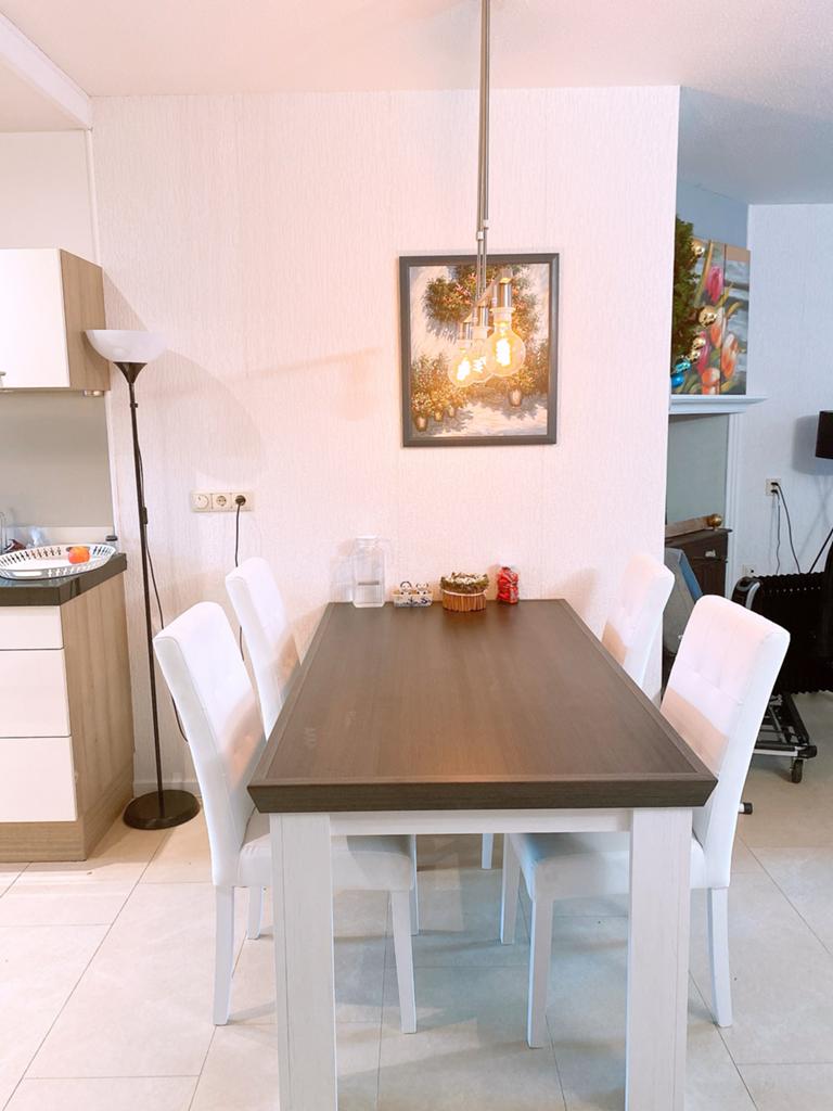 Eettafel 160x90 cm, Huis en Inrichting, Tafels | Eettafels, Ophalen, Gebruikt, 50 tot 100 cm, Vijf personen of meer