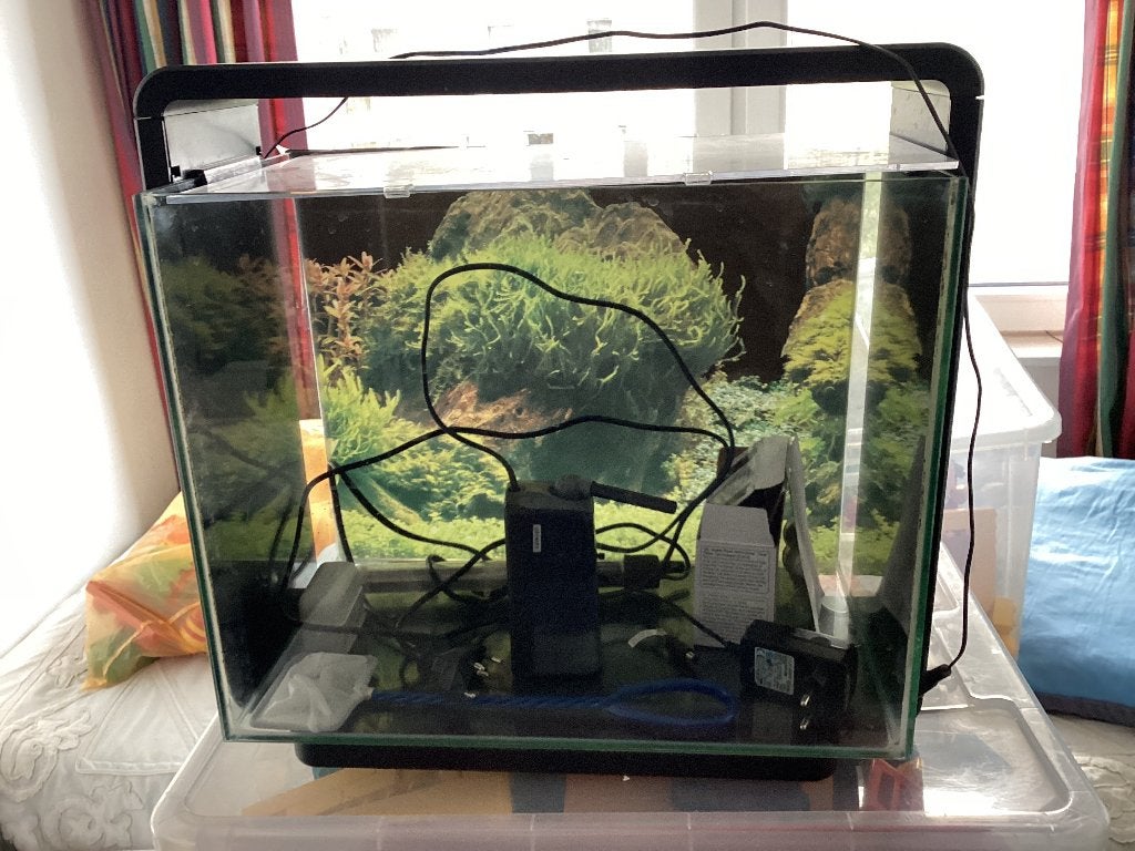 Aquarium, Dieren en Toebehoren, Vissen | Aquaria en Toebehoren, Ophalen, Verwarming, Zo goed als nieuw, Leeg aquarium