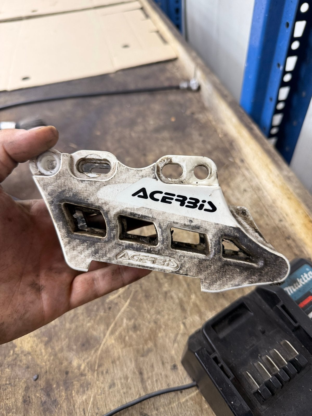 Acerbis kettinggeleider Yamaha YZ450F, Motoren, Ophalen of Verzenden, Gebruikt