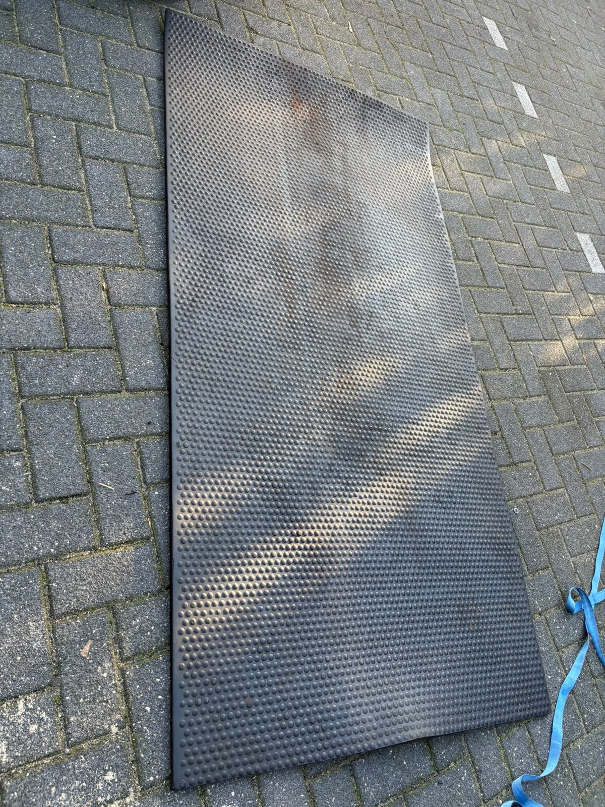 Vol rubberen zware stal mat 1 m x 2 m x 1 cm, Vol rubberen, ., Mat