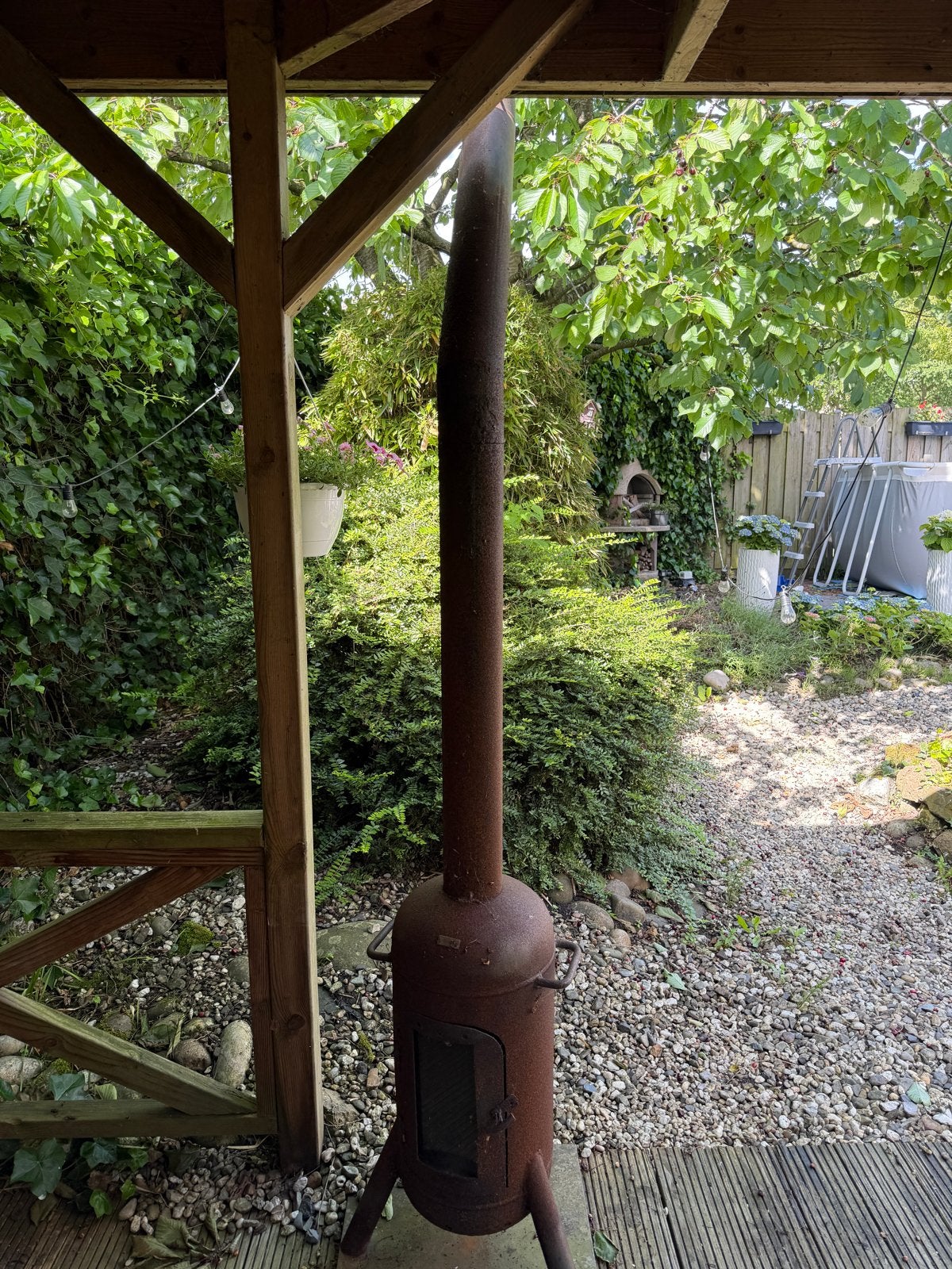 Rustieke Vuurton / Terrashaard voor Tuin, Ophalen, Gebruikt, Vuurton