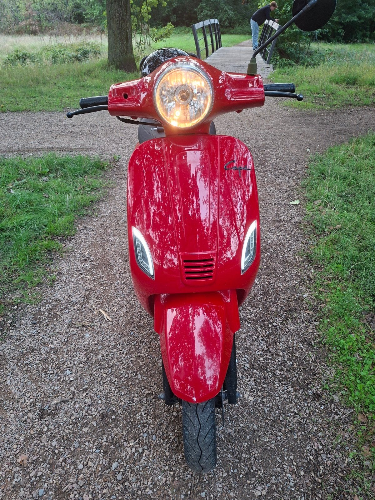 La souris santini capri scooter zonder kenteken en papieren, Gebruikt, Benzine, Ophalen, Overige merken