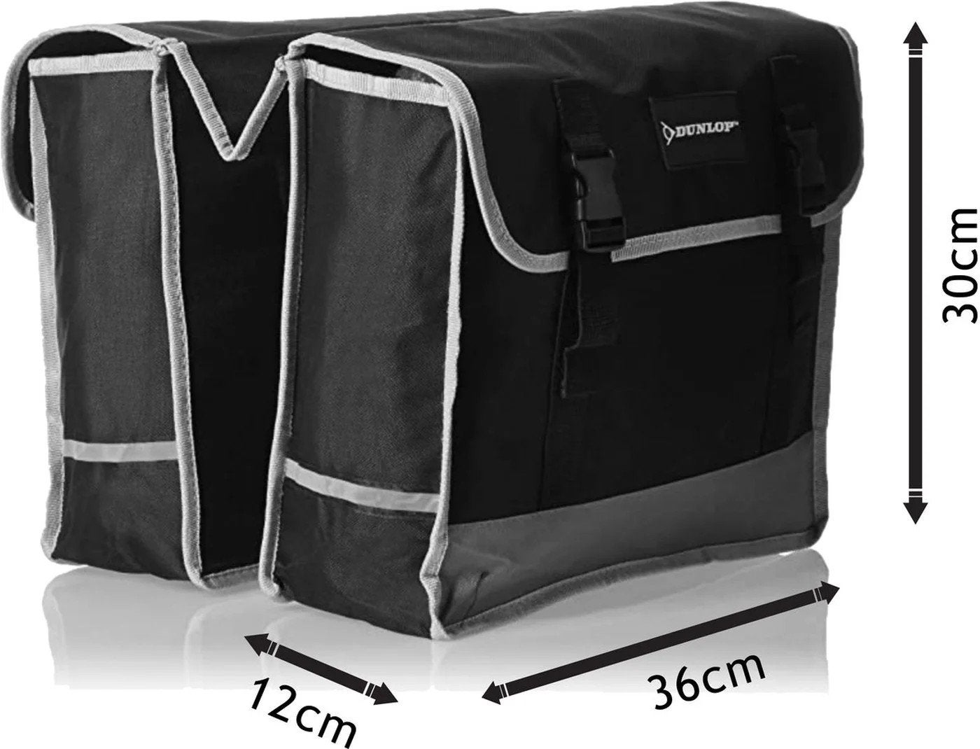 Dunlop Dubbele Fietstas - Waterdicht en Ruim (2x13L), Ophalen of Verzenden, Zo goed als nieuw, Dunlop