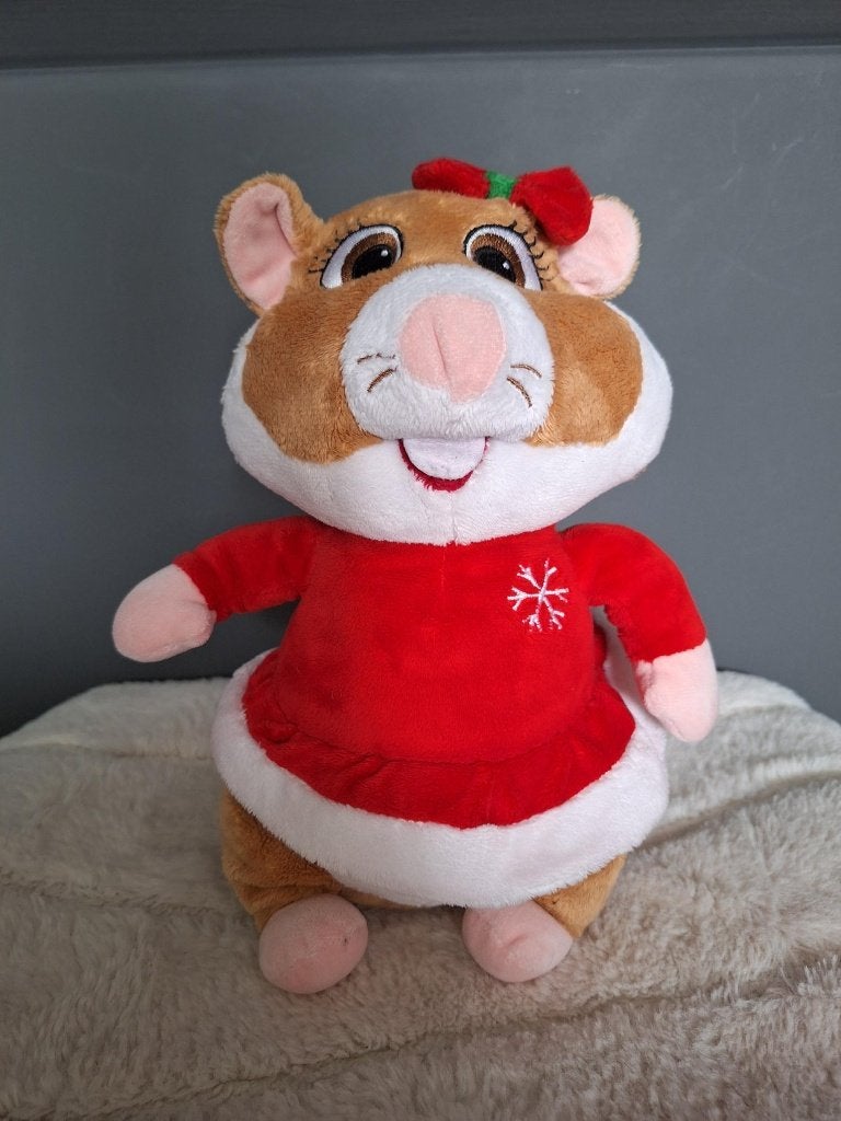 AH hamster kerst meisje met rode jurkje, Albert Heijn, Overige typen, Ophalen of Verzenden, Zo goed als nieuw