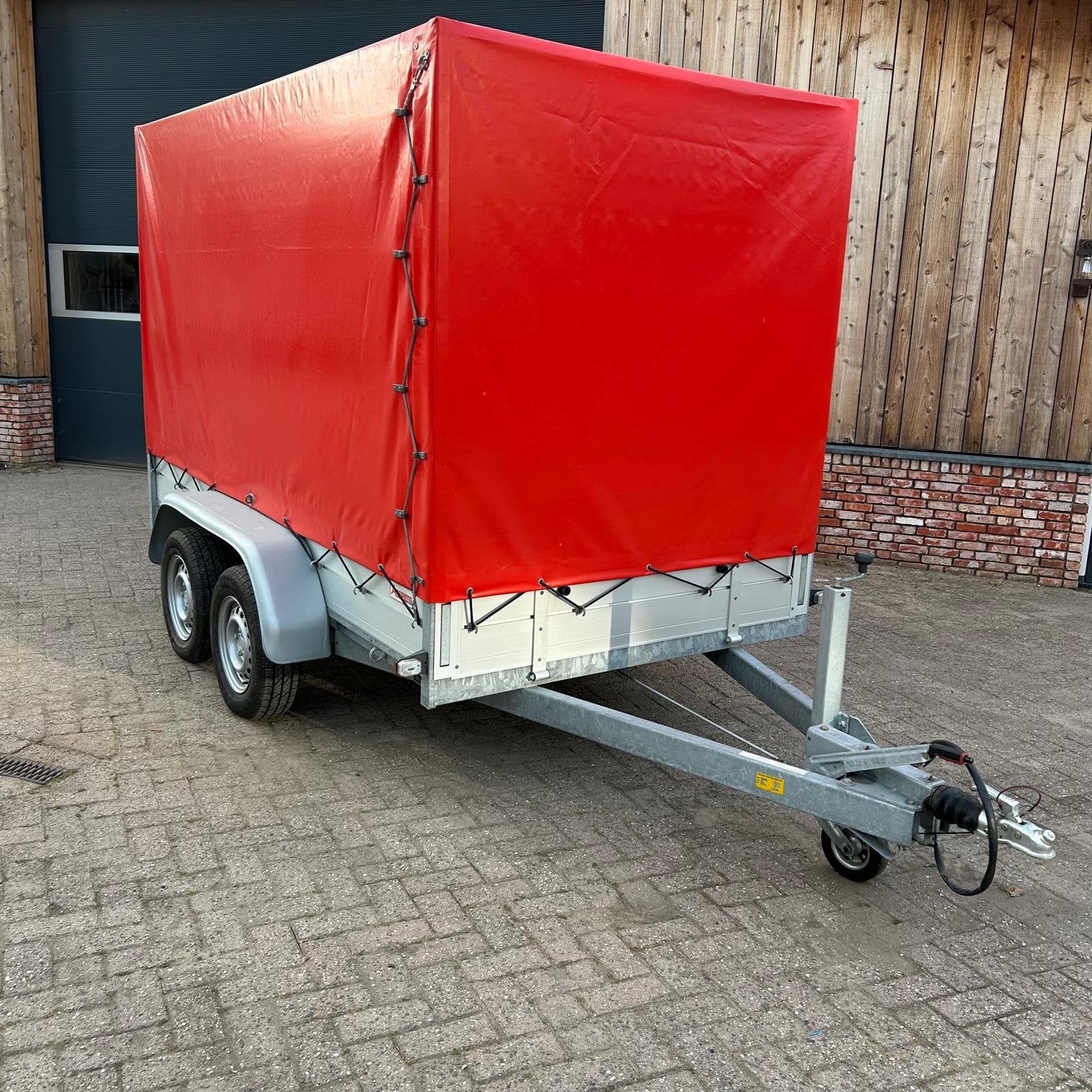 Anssems Tandemasser Plateauwagen met Huif - Zo goed als nieu, Ophalen of Verzenden, Zo goed als nieuw