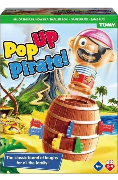 Pop Up Pirate Spel, Een of twee spelers, Ophalen of Verzenden, Gebruikt, Tomy
