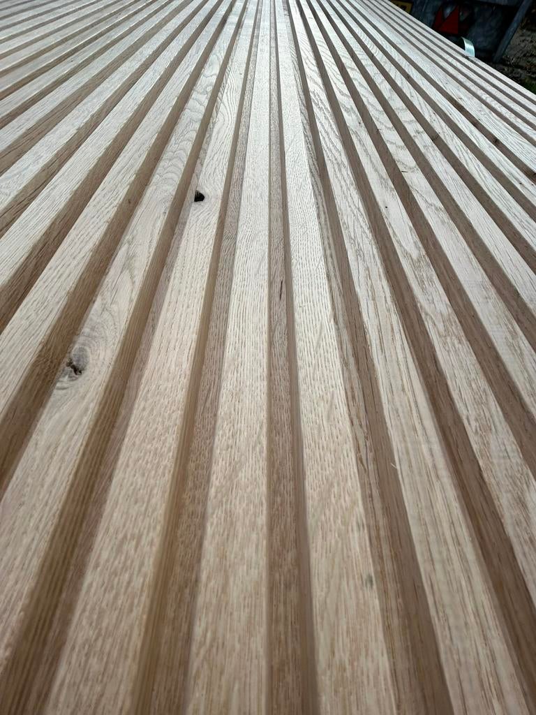 Eiken planken te koop. Latjes wand. In prijs verlaagd, Doe-het-zelf en Verbouw, Hout en Planken, Minder dan 25 mm, Eiken, Nieuw