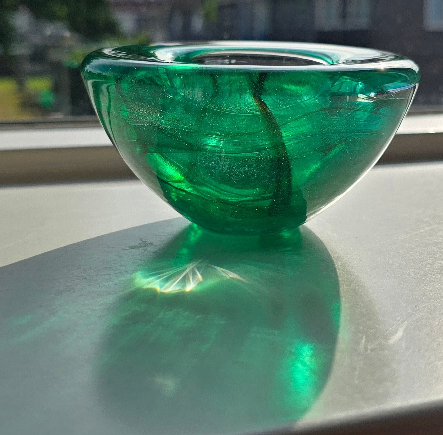 Vintage Kosta Boda Art Glass – Groen – Zweeds Design – 60,70, Ophalen of Verzenden
