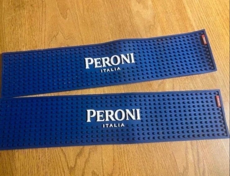 Peroni Italia Bar Matten (2 stuks), Ophalen of Verzenden, Gebruikt, Gebruiksvoorwerp