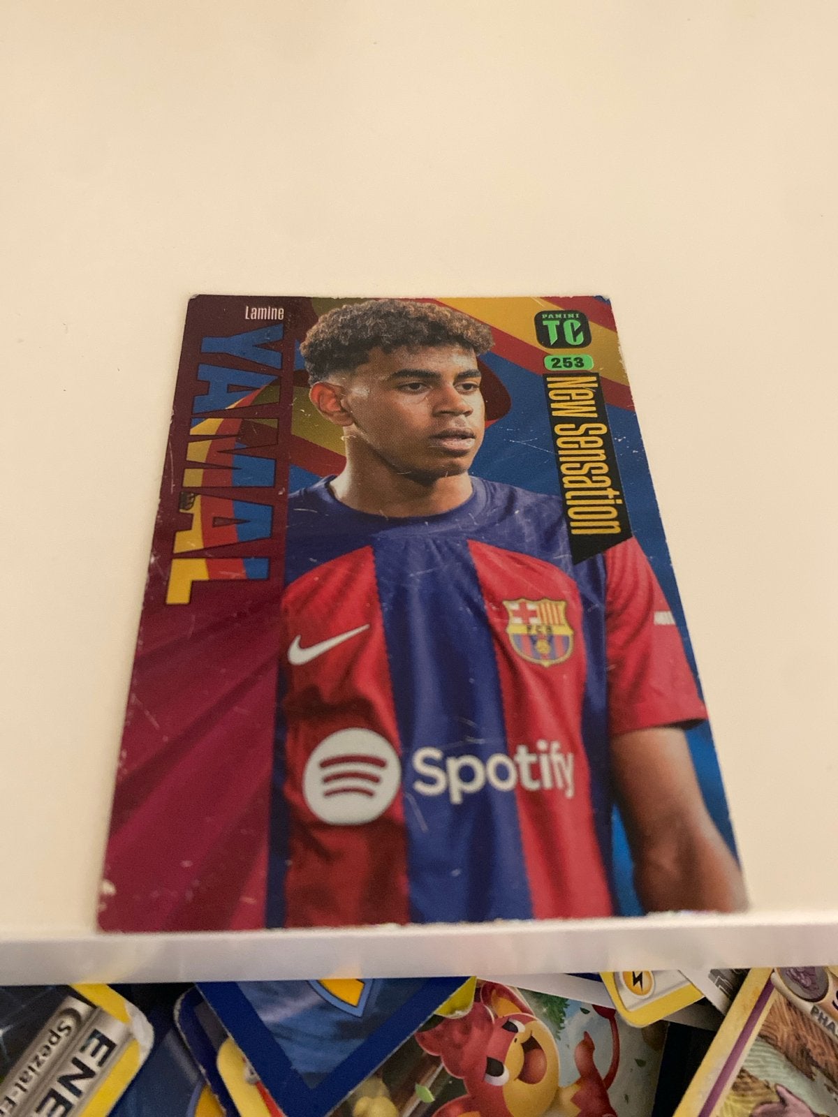 Lamine Yamal Panini Top Class 2023 New Sensation Kaart, Ophalen of Verzenden, Gebruikt, Buitenlandse clubs, Spelerskaart