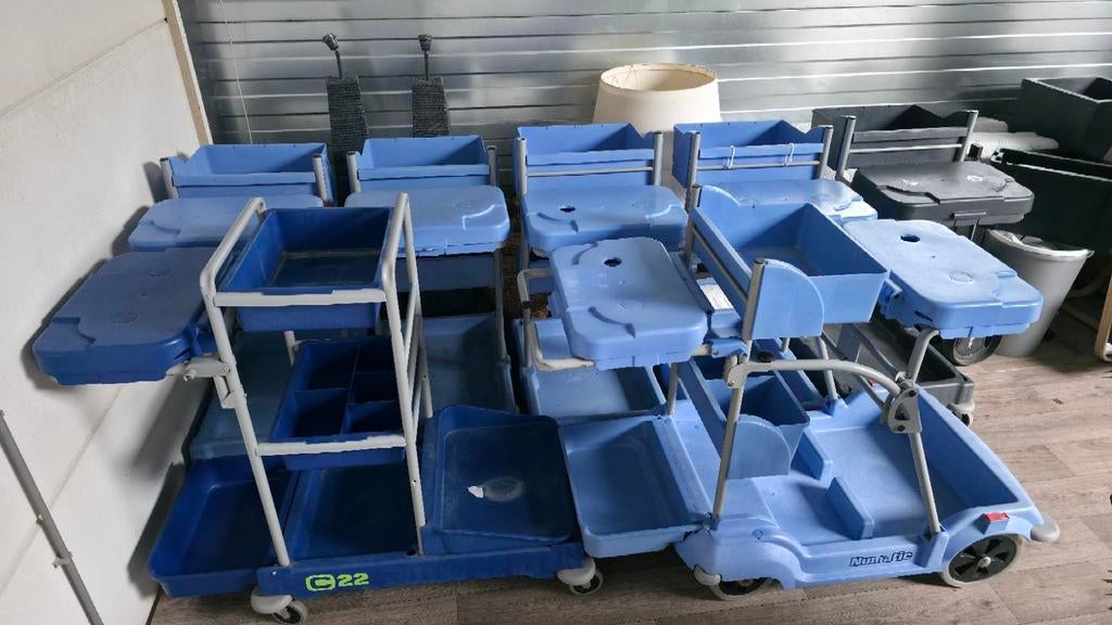 Numatic werkwagens / schoonmaakkarren – partijverkoop, Ophalen