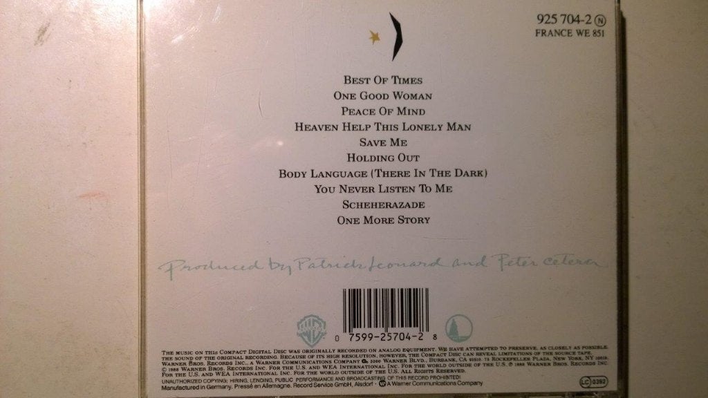 Peter Cetera - One More Story, Ophalen of Verzenden, Zo goed als nieuw, Pop, Album