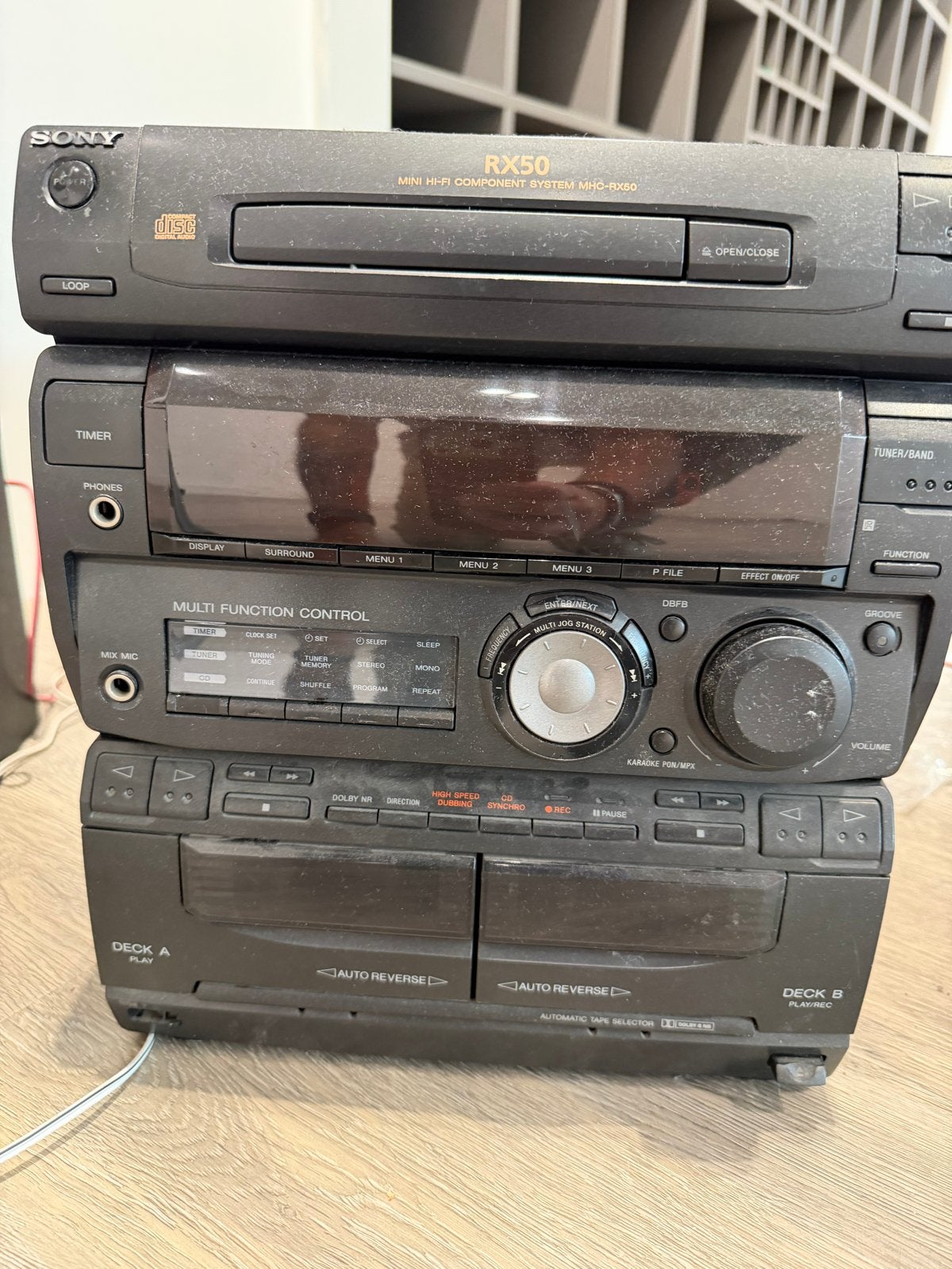 Sony RX50 Mini Hi-Fi Component Systeem met Speakers, Audio, Tv en Foto, Stereo-sets, Gebruikt, Cassettedeck, Sony, Losse componenten