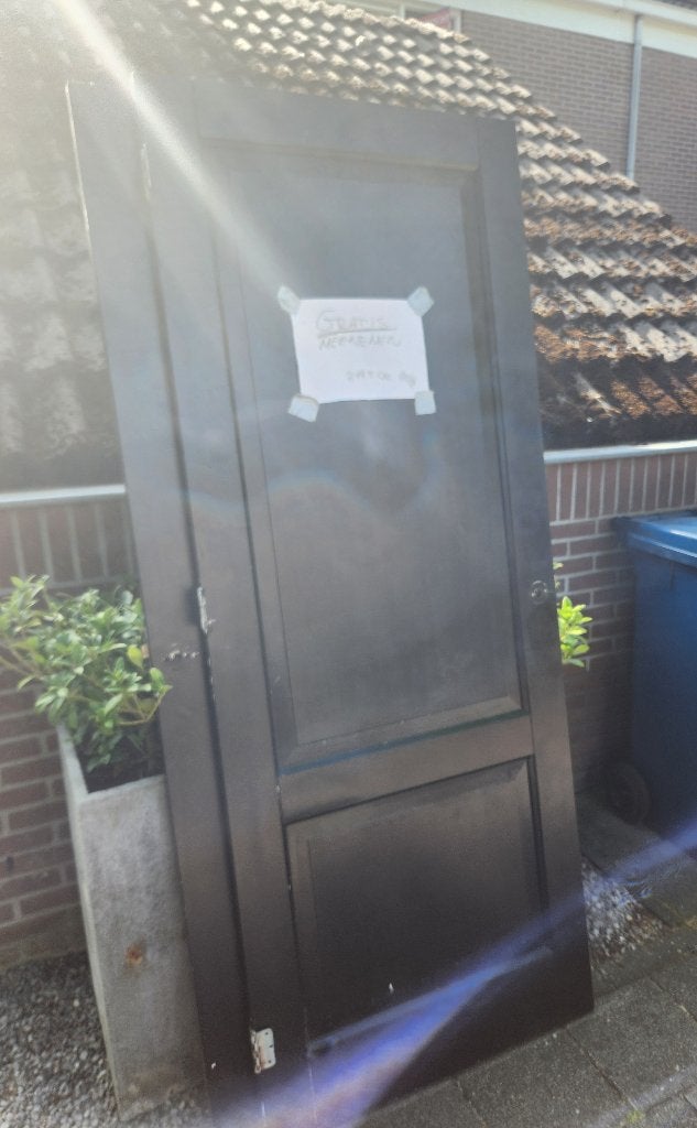 Gratis ophalen | 2 deuren | 211,5 cm hoog, Doe-het-zelf en Verbouw, Deuren en Horren, Ophalen, Gebruikt, Binnendeur, 200 tot 215 cm