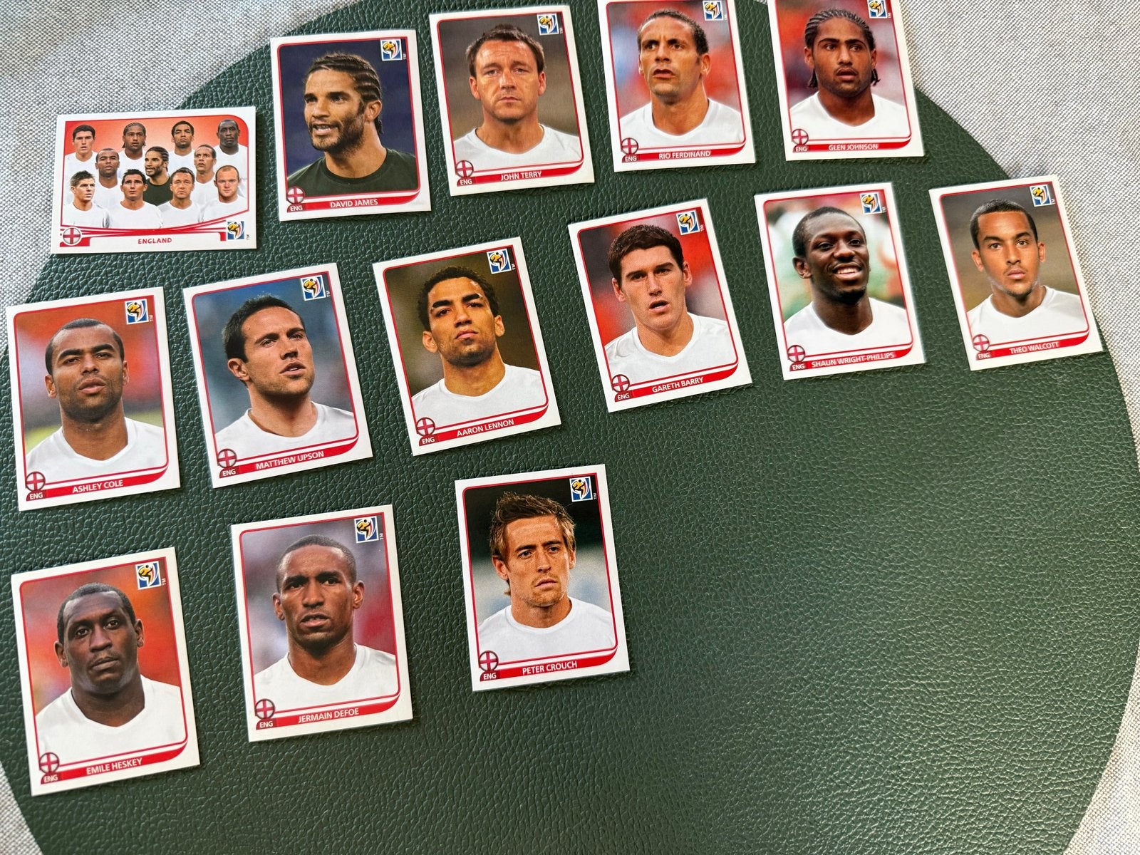 Voetbalplaatjes WK 2010 Engeland - Panini, Ophalen of Verzenden, Zo goed als nieuw, Buitenlandse clubs, Poster, Plaatje of Sticker