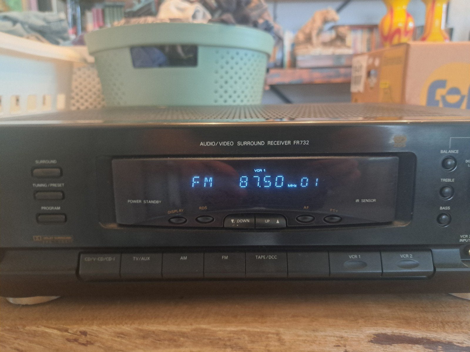 Philips FR-732/00 Audio/Video Surround Receiver, Audio, Tv en Foto, Overige merken, Ophalen of Verzenden, 60 tot 120 watt, Gebruikt