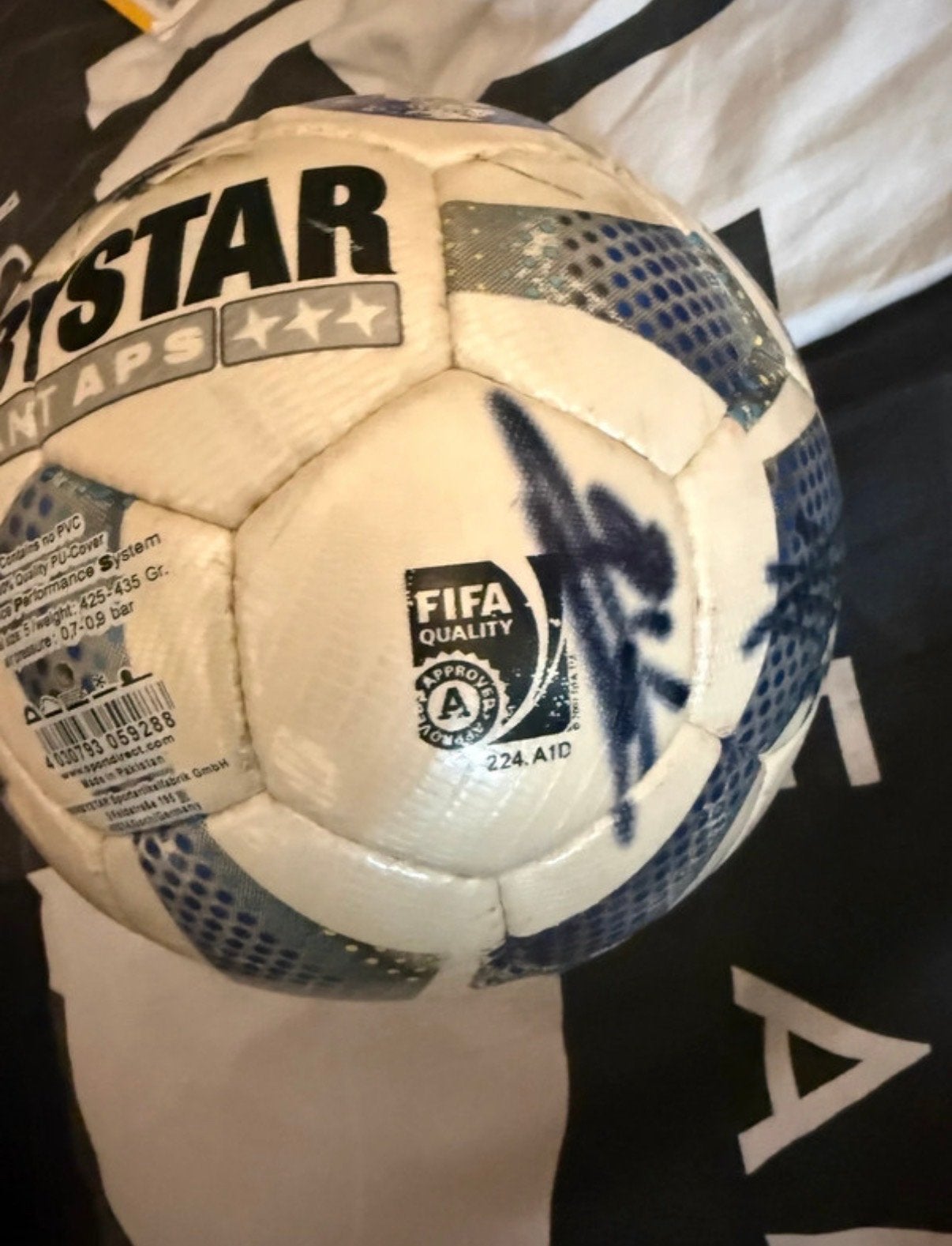 Gesigneerde wedstrijdbal Willem II - Ajax 2016 Eredivisie, Ophalen of Verzenden, Gebruikt, Bal