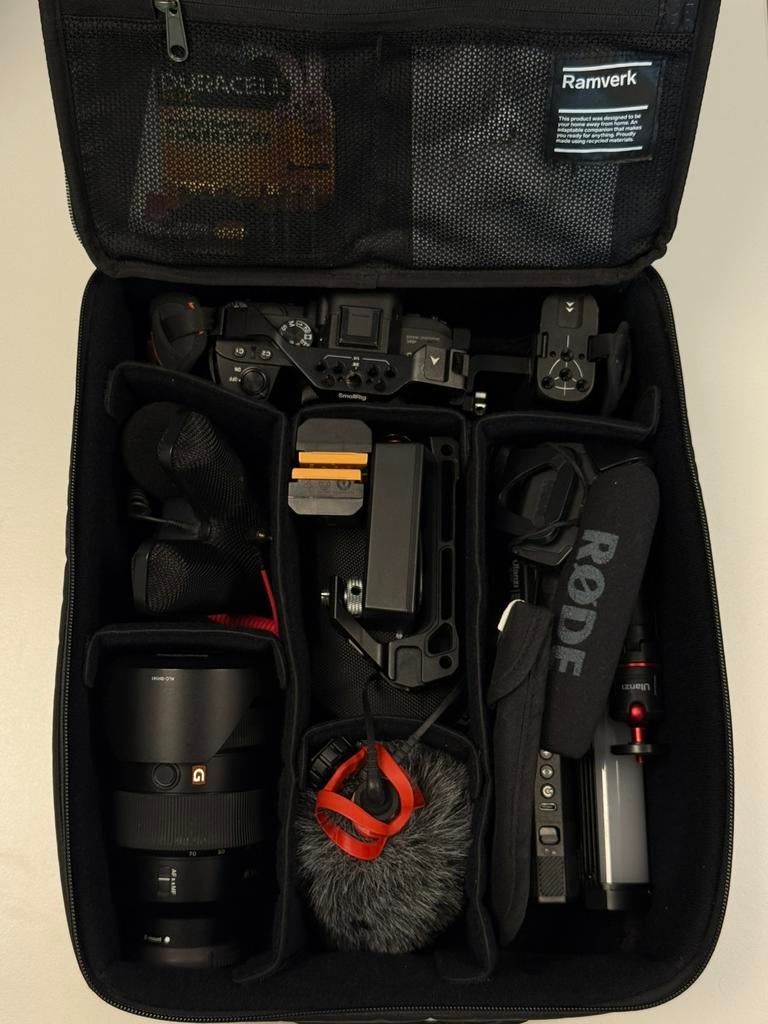 Sony A7 III + Sony FE 2.8 24-70 GM + Accesoires, Ophalen, Zo goed als nieuw