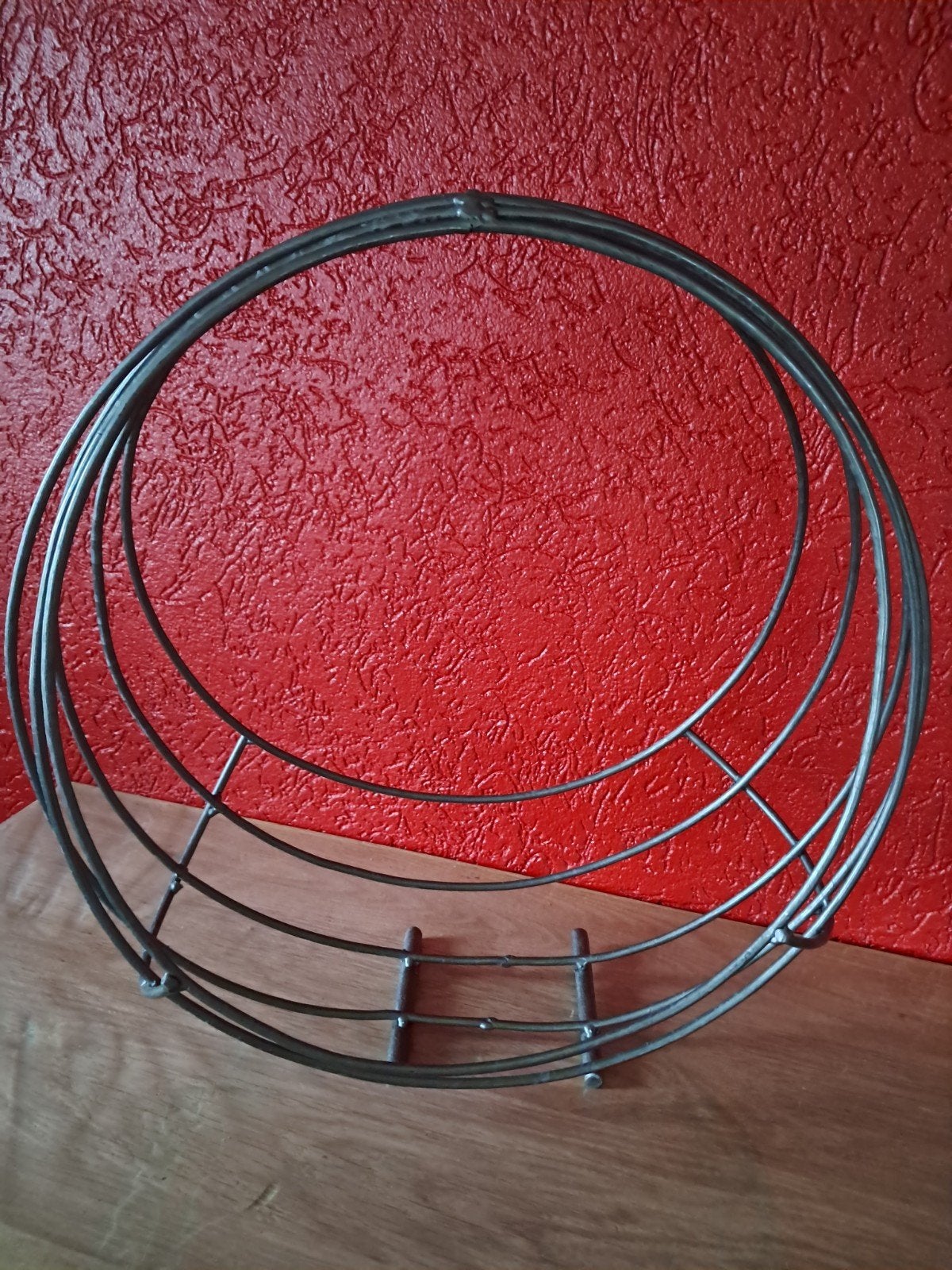 Ronde metalen draadmand of houder., Ophalen of Verzenden