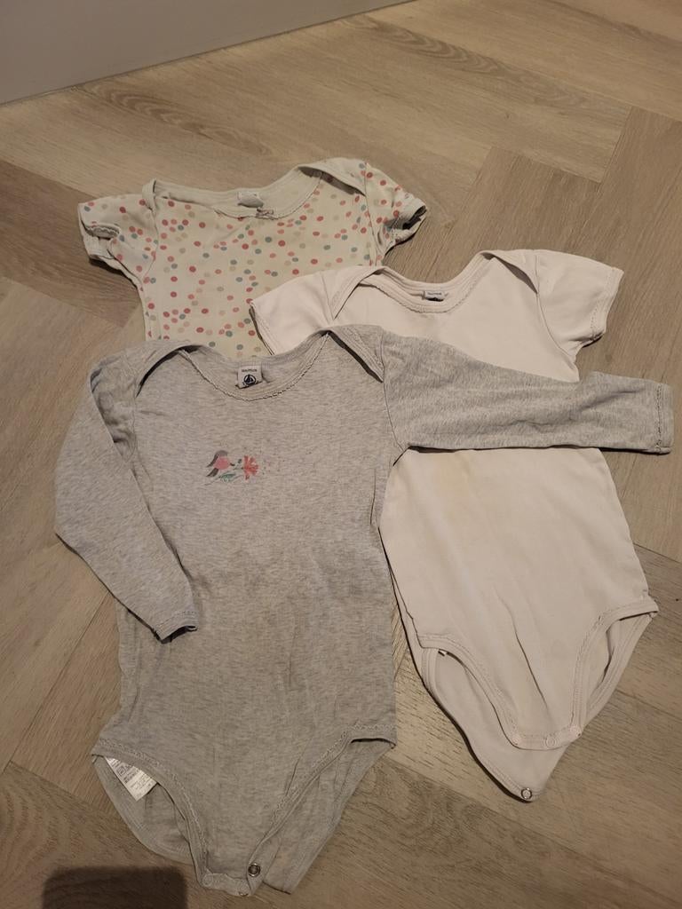 3x Petit Bateau rompertjes, maat 36m, Ophalen, Gebruikt, Petit Bateau, Jongetje of Meisje