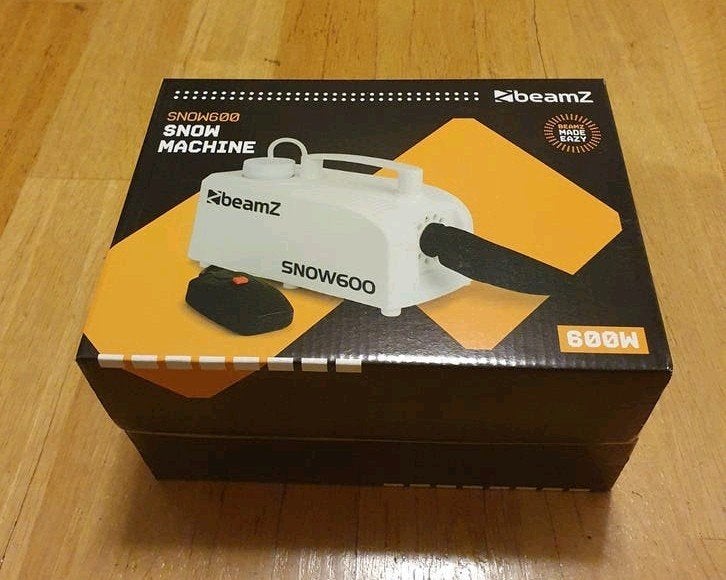 BeamZ SNOW600 Sneeuwmachine 600W, Ophalen of Verzenden, Nieuw
