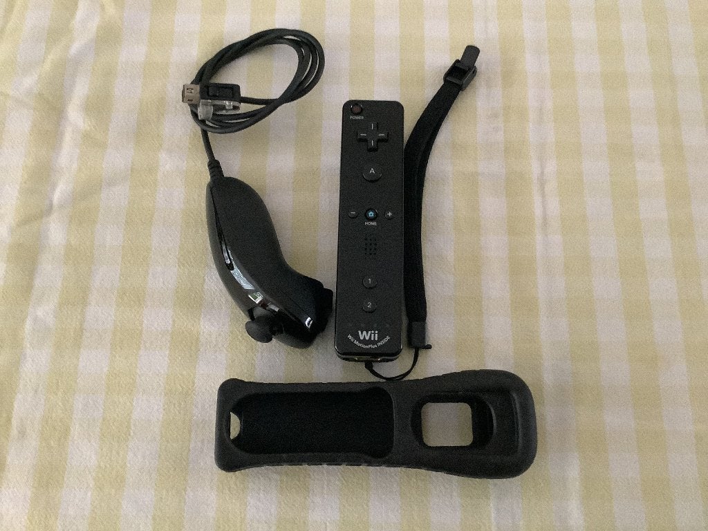 Wii controller met Motion plus inside en nunchuck, Spelcomputers en Games, Gebruikt, Overige genres, 1 speler, Ophalen of Verzenden