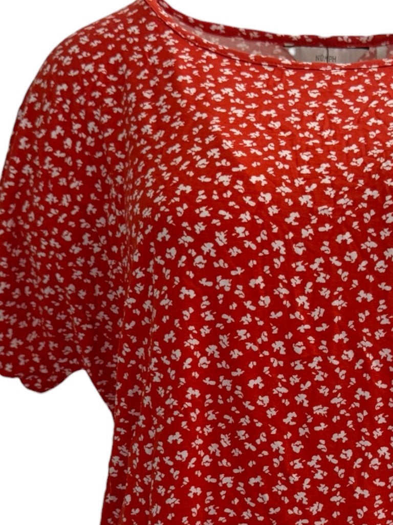Numph shirt S, Ophalen of Verzenden, Zo goed als nieuw, Korte mouw, Rood