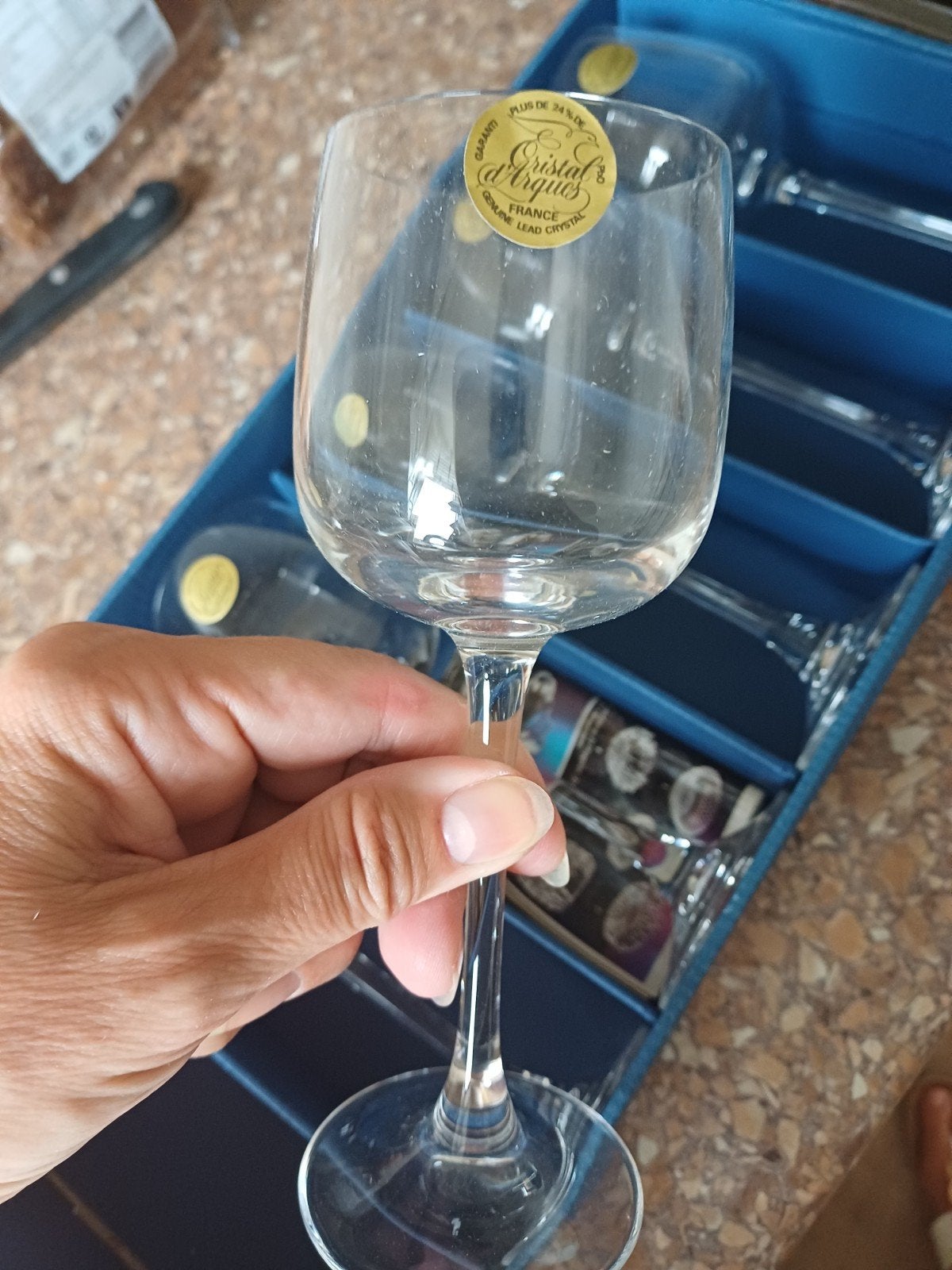 Kristallen wijn glazen 18 cl, Ophalen