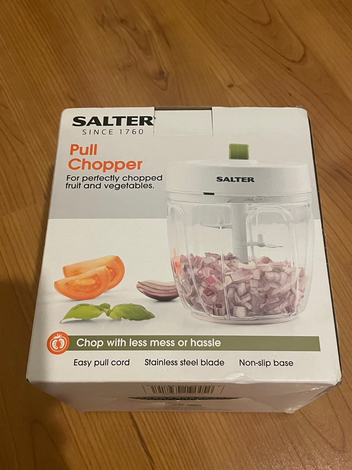 Salter Pull Chopper - Hakmolen voor groenten en fruit, Ophalen, Overige typen, Kunststof, Nieuw