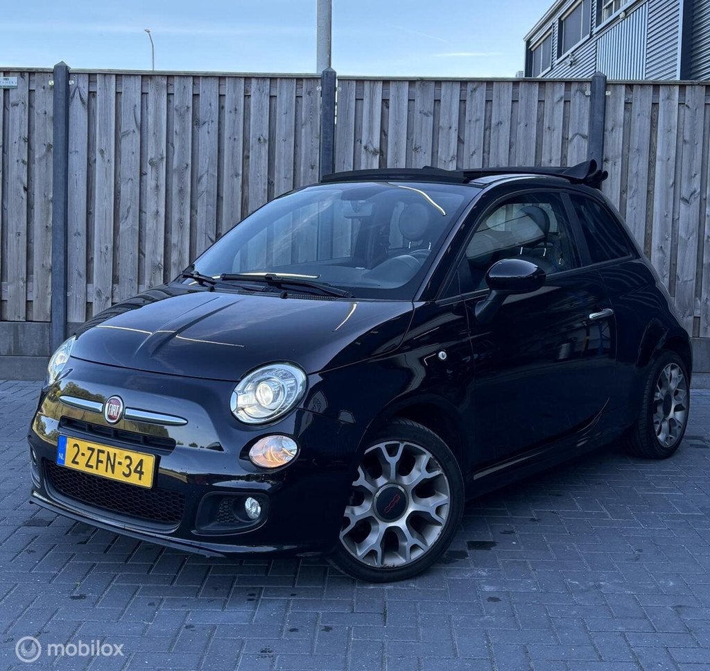 Fiat 500 0.9 TwinAir Turbo 500S/AIRCO/NAP/PDC/LMV/CABRIO/, Auto's, Fiat, Bedrijf, Te koop, ABS, Airbags, Airconditioning, Alarm
