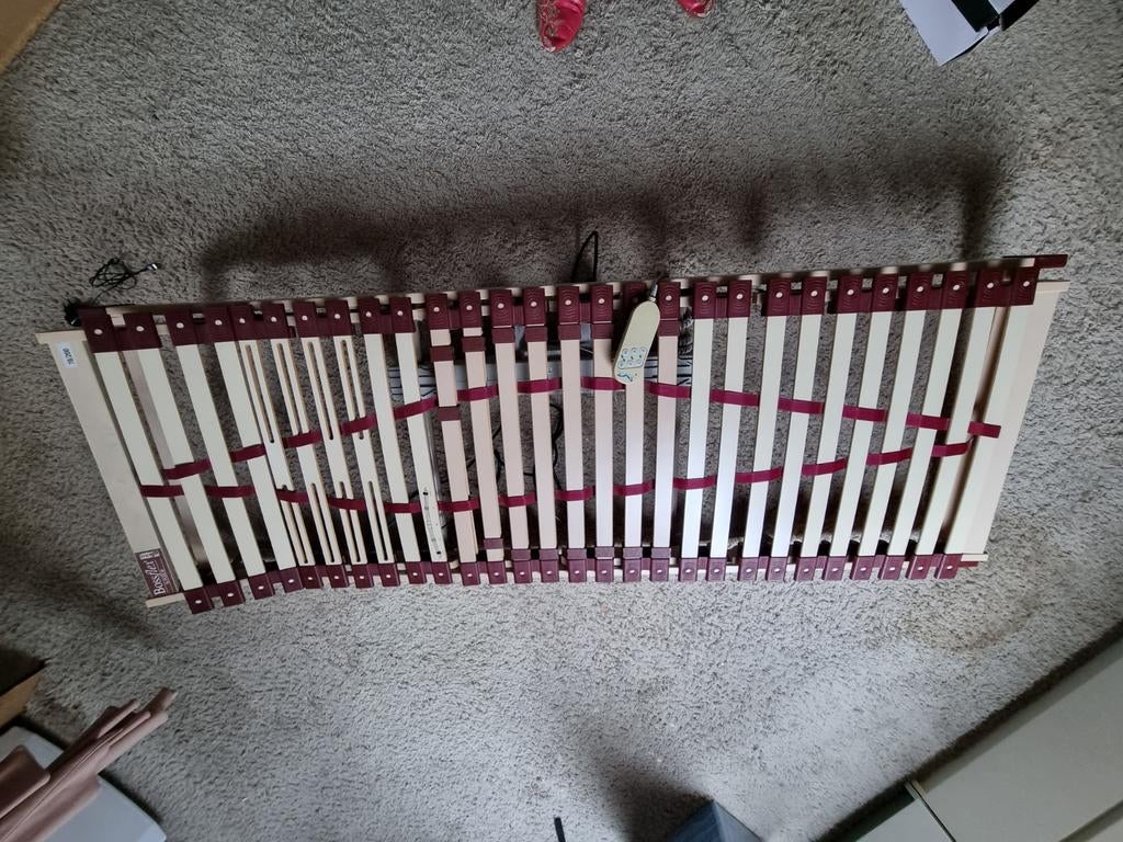 Bossflex Superior Lattenbodem - Verstelbaar, 90 cm, Eenpersoons, Bruin, Ophalen of Verzenden