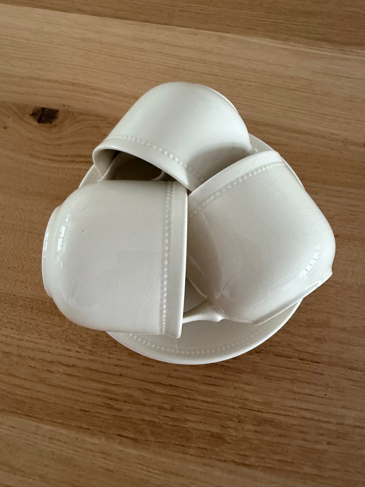Royal Stafford Pearl koffieKop en Schotel Set (3 stuks), Huis en Inrichting, Ophalen of Verzenden, Zo goed als nieuw, Porselein
