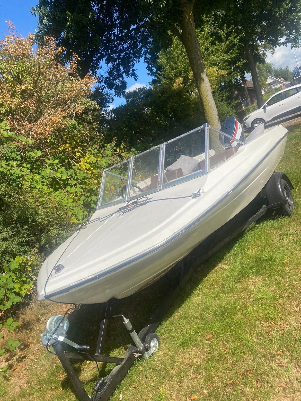 Leuke speedboot met Yamaha 55pk 2 takt en trailer, Watersport en Boten, Ophalen, Overige merken, Gebruikt, Minder dan 70 pk