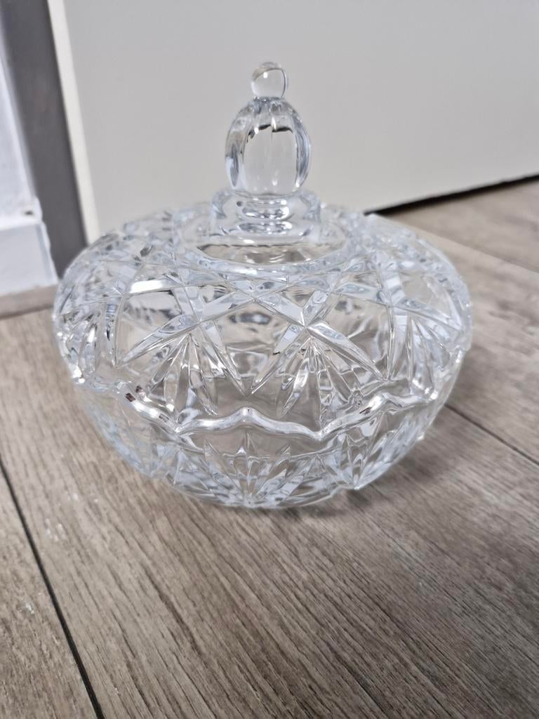 Kristallen Bonbonschaal met Deksel - Elegant Design, Antiek en Kunst, Ophalen