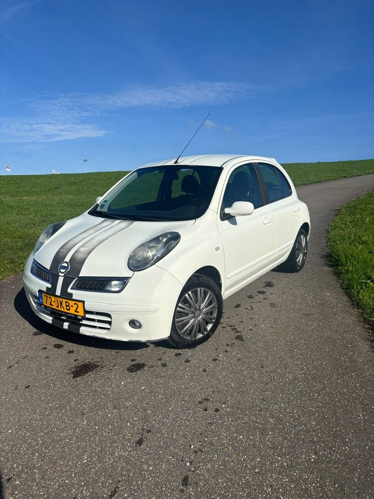 Nissan Micra 1.2 59KW 5DR 2009 Wit nieuwe koppeling, Voorwielaandrijving, Stof, 4 cilinders, Sound system