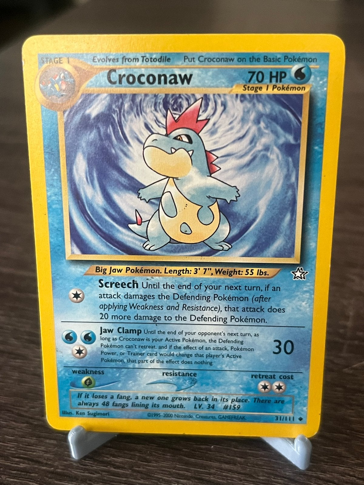 Croconaw (31/111) - Neo Genesis - EX, Ophalen of Verzenden, Gebruikt, Losse kaart