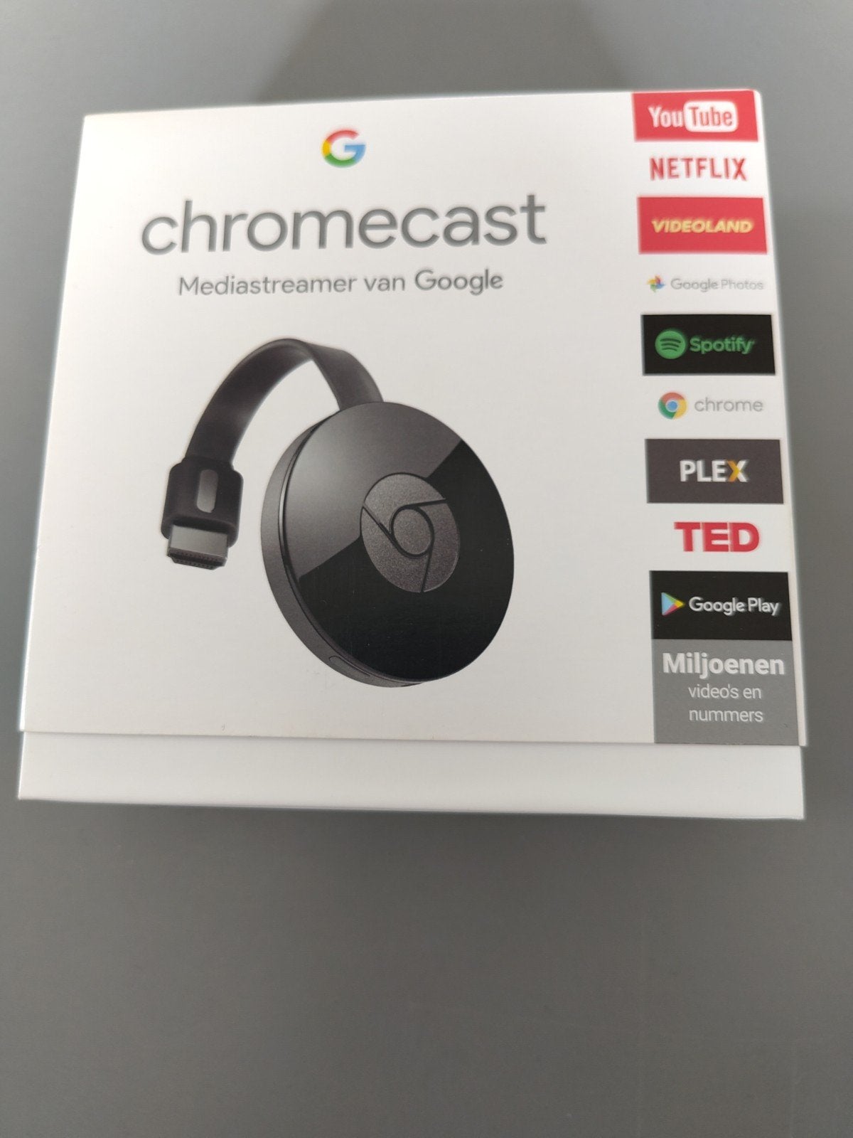 Google Chromecast Mediaspeler - 3e generatie, Ophalen of Verzenden, Zo goed als nieuw, HDMI, Zonder harde schijf