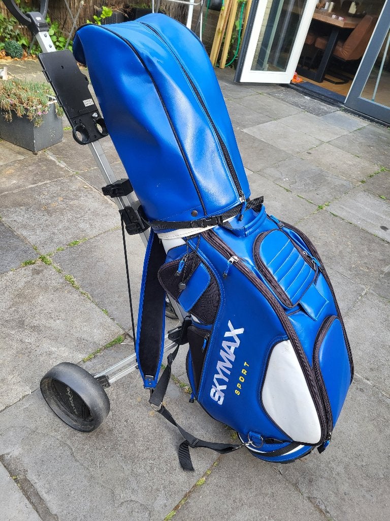 Complete Mizuno Widec golfset + graphite shafts+trolley+ tas, Ophalen, Gebruikt, Set, Mizuno