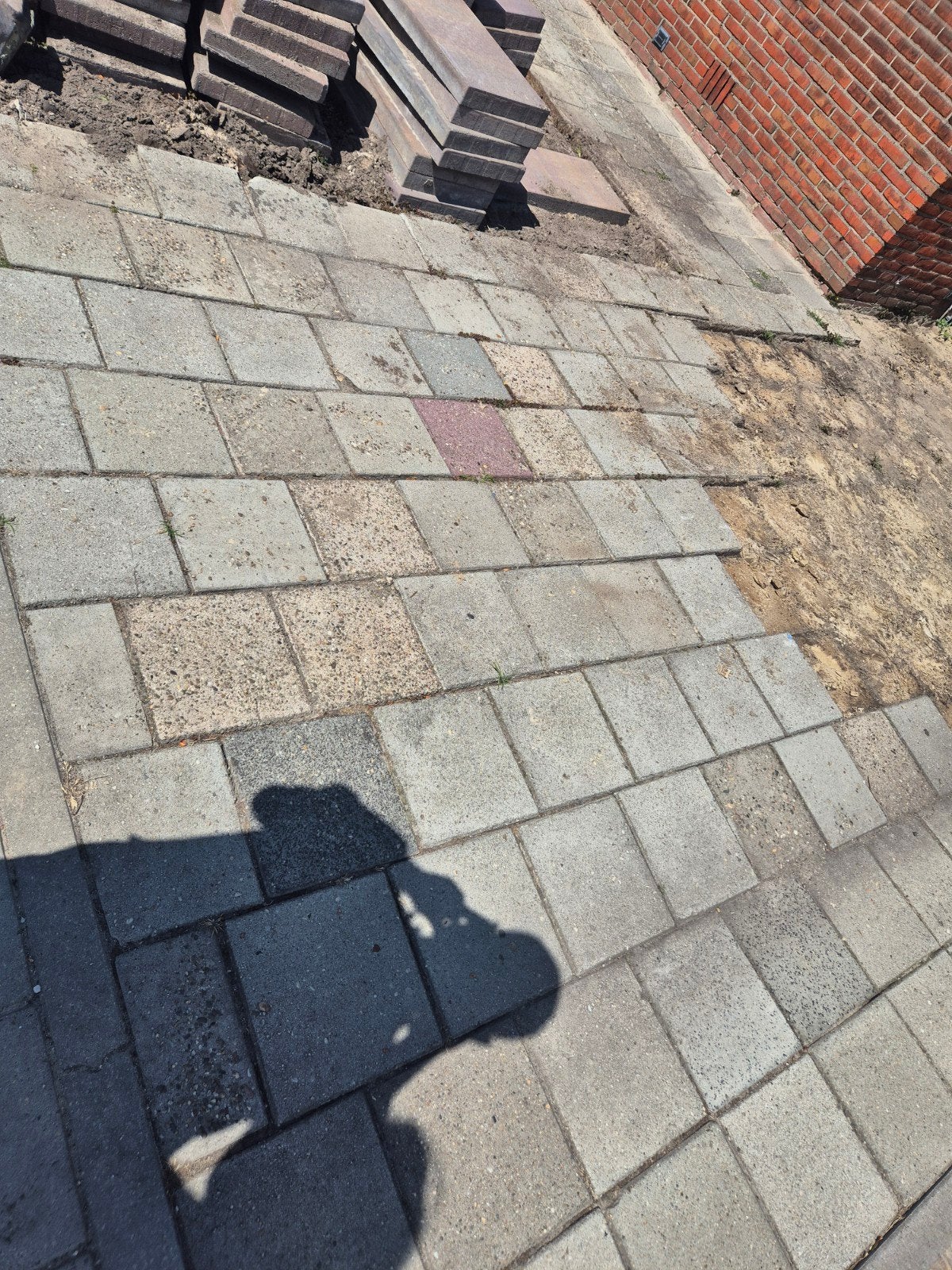 stoep tegels 30x30, Ophalen, Gebruikt, Beton, Terrastegels