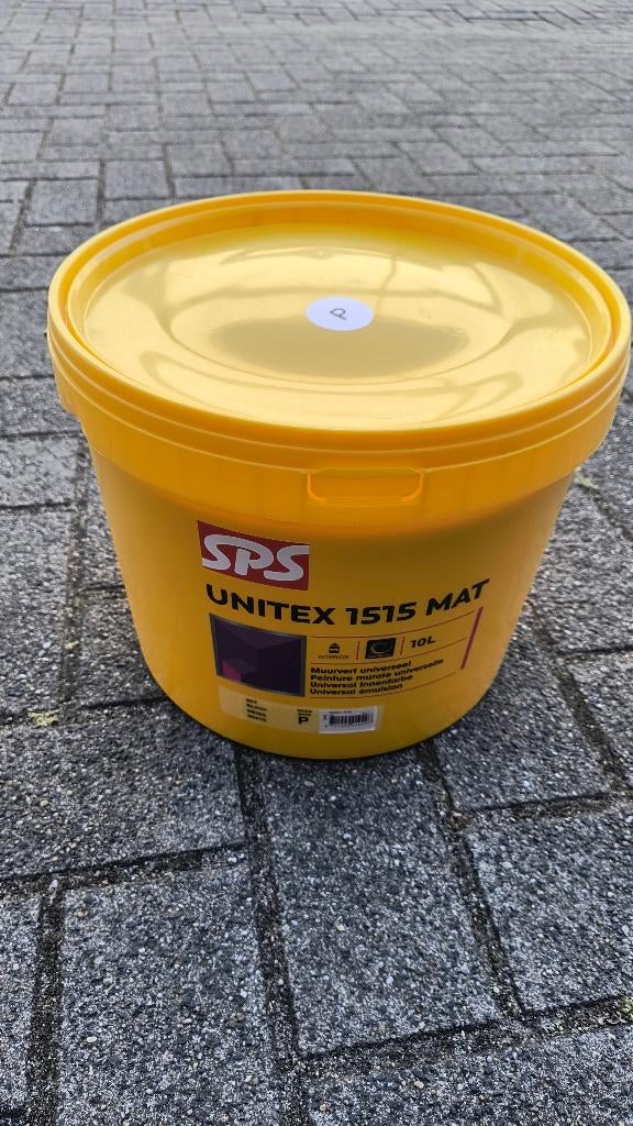 Latex verf SPS 1515 wit, Doe-het-zelf en Verbouw, Ophalen, Wit, Nieuw, Verf