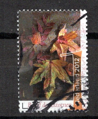 gestempelde zegel. Jaar 2012: bloem, Ophalen of Verzenden, Na 1940, Gestempeld