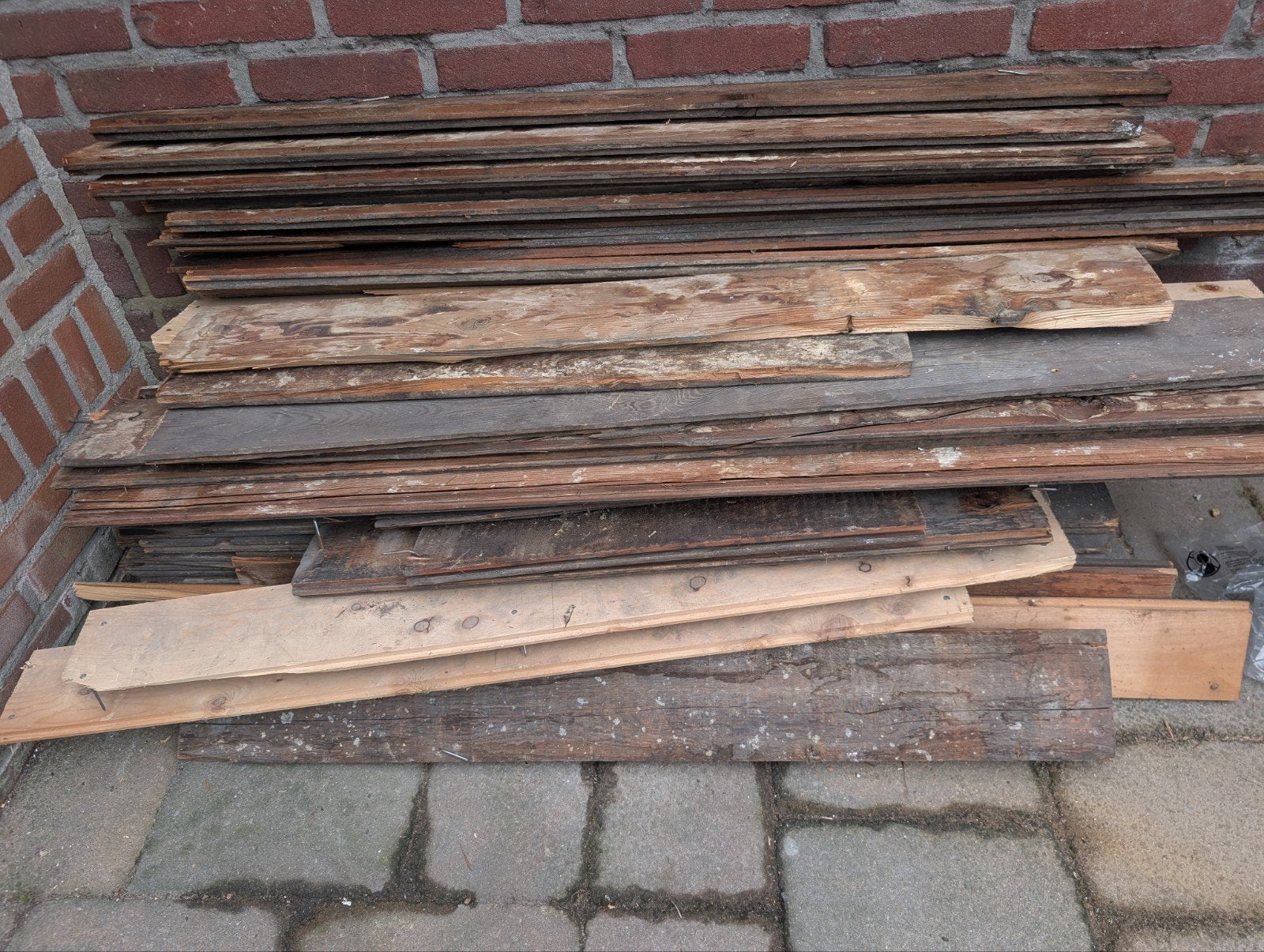 vloerplank delen, 6 m³ of meer, Ophalen