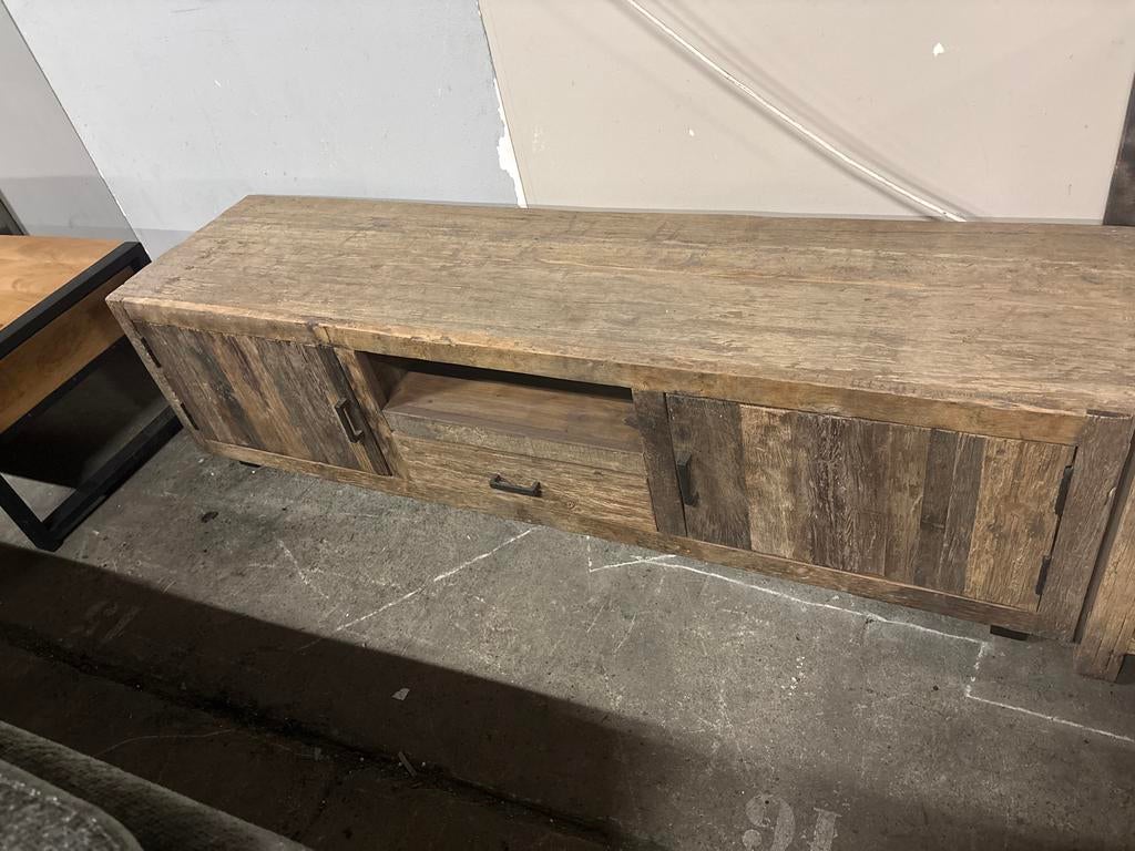 Tv meubel Roots 180x50x45 - Robuust en Stijlvol, Ophalen, Outletliving7@gmail.com, 150 tot 200 cm, Nieuw