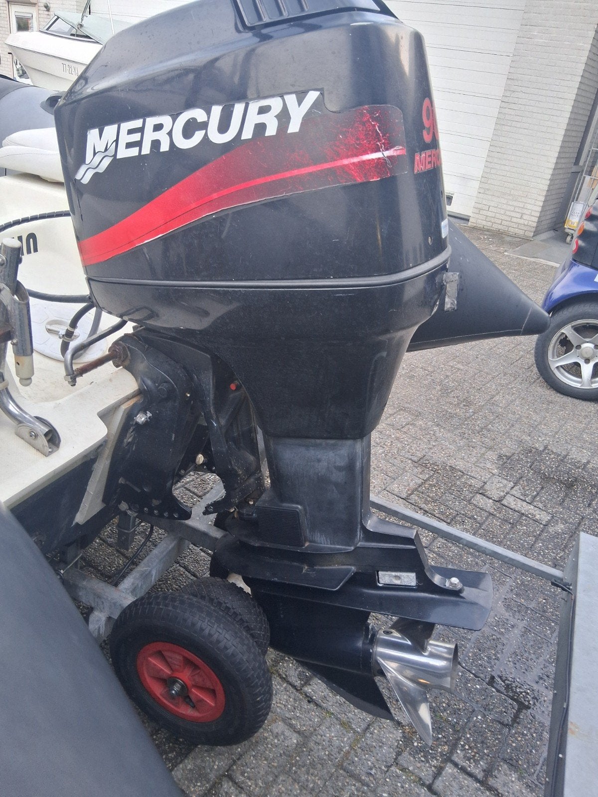 Mercury 90pk 2takt autolube voor onderdelen, Ophalen, Gebruikt, Benzine, 30 pk of meer