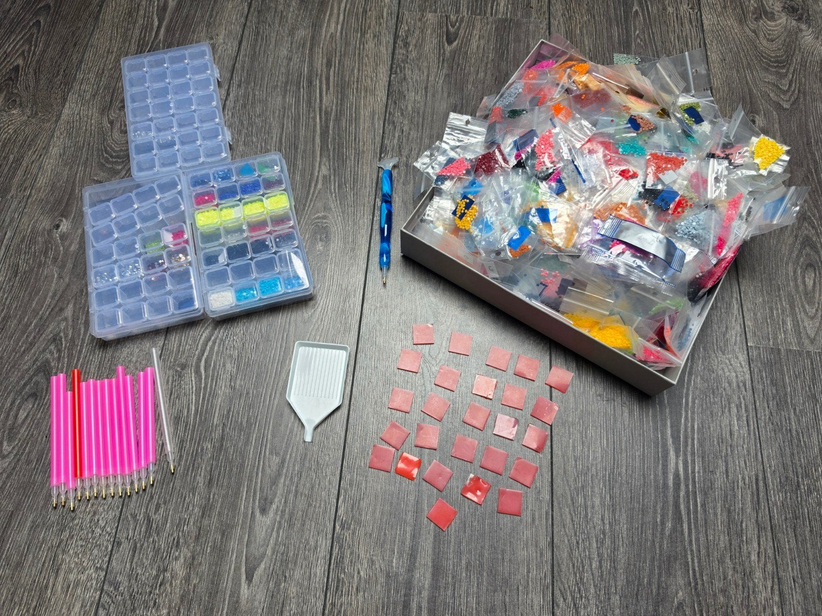 Diamond Painting accessoires, Hobby en Vrije tijd, Knutselen, Zo goed als nieuw, Diamond painting, Kunststof, Meerkleurig, Ophalen of Verzenden
