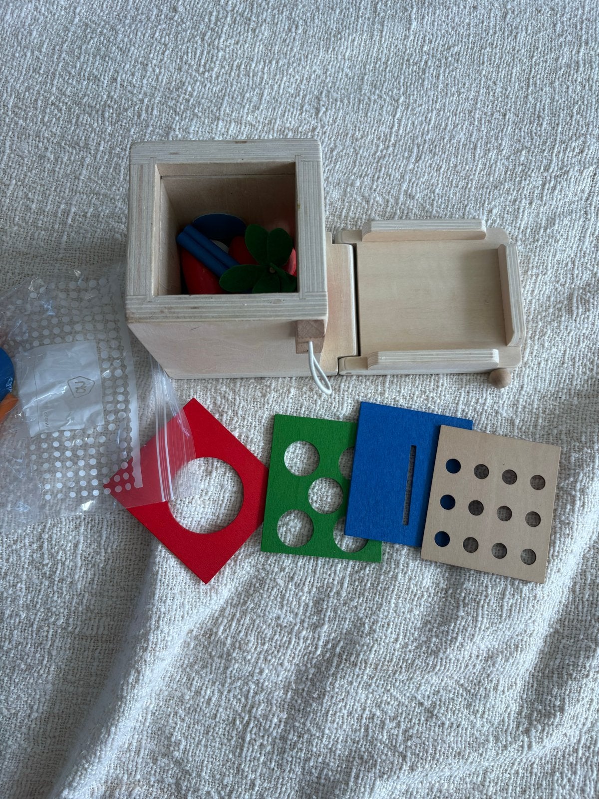 4-in-1 Montessori Speelbox Hout Educatief Speelgoed, Ophalen of Verzenden, Nieuw, Puzzelen