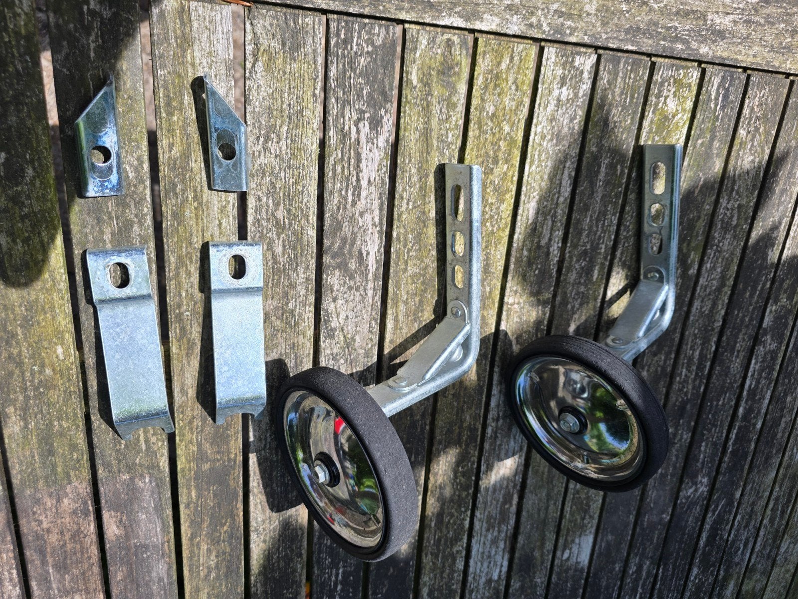 Zijwieltjes voor 12 inch kinderfietsje, Ophalen of Verzenden, Gebruikt