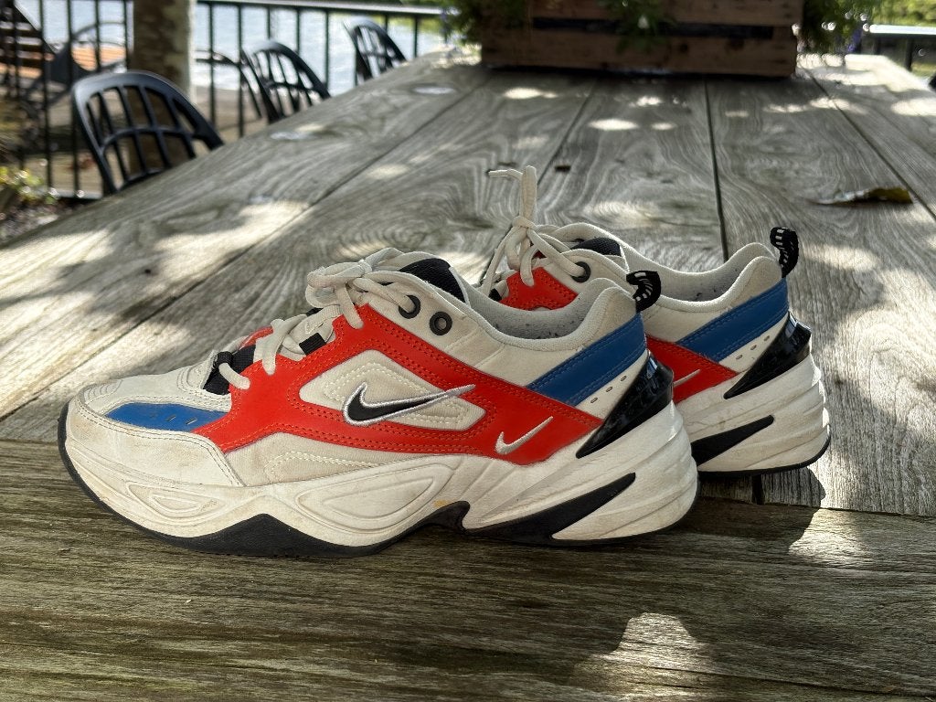 Nike sneakers wit oranje blauw 39, Wit, Nike, Ophalen of Verzenden, Sneakers of Gympen